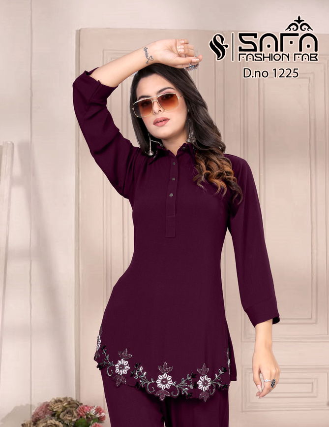 Safa Fashion Fab Dn 1225 Cord Set Ladies Top With Pants Wholesalers In Delhi
